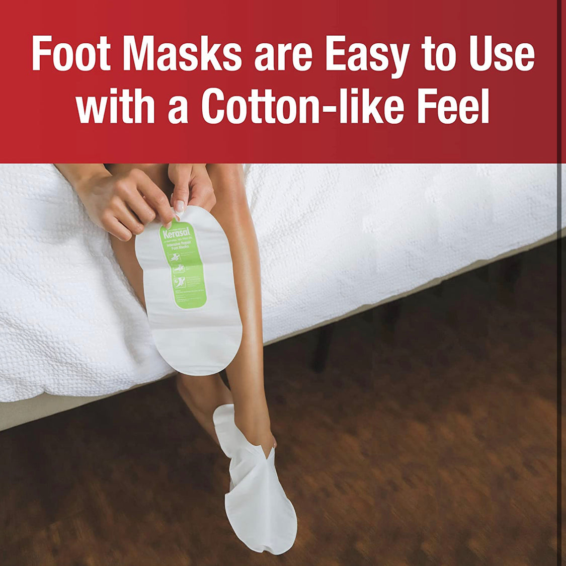 Miracle Kerasal Intensive Repair Foot Mask Foot Mask for Cracked Heels and Dry Feet, Single ( Pair), 1 Count