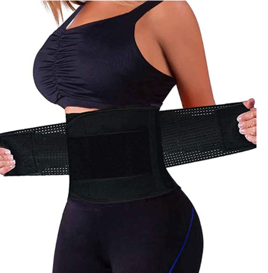 Waist Trainer Belt for Women & Man - Waist Cincher Trimmer Weight Loss Ab Belt - Slimming Body Shaper Belt (LARAGE)