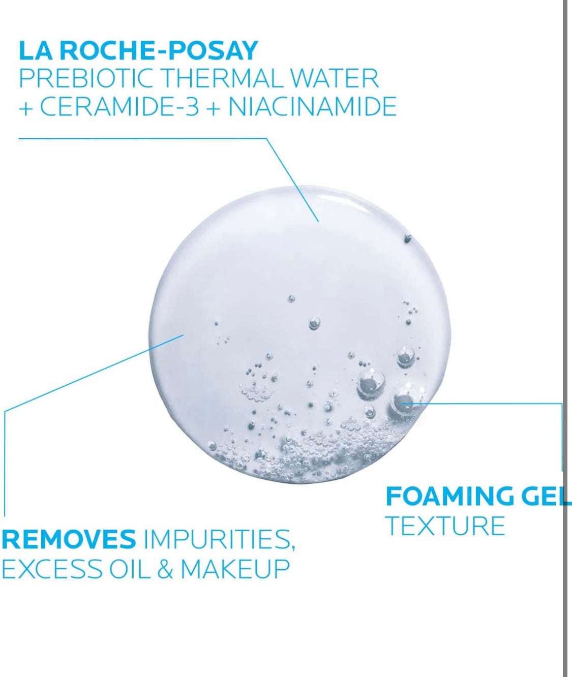 La Roche-Posay Toleriane Purifying Foaming Facial Cleanser, Oil Free Face Wash for Oily Skin and for Sensitive Skin with Niacinamide, Pore Cleanser Won’t Dry Out Skin, Unscented