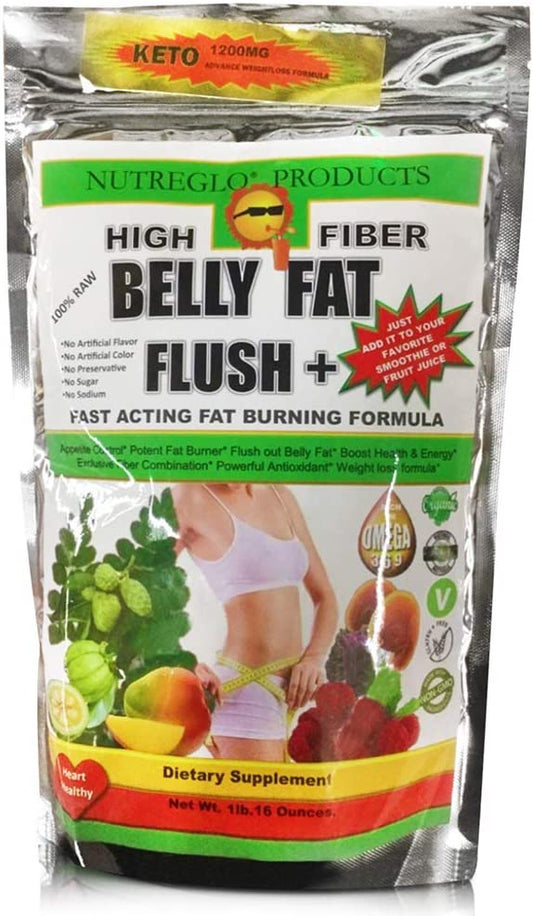 Miracle High Fiber Belly Fat Flush Plus Fast Acting Fat Burning - Eliminar la grasa del Abdomen - Appetite Suppressant, Flush Out Belly Fat, Boost Health & Energy/Weight Loss Formula - Omega 3, 6 & 9 Brand: Nutreglo 4.2 out of 5 stars    38 ratings