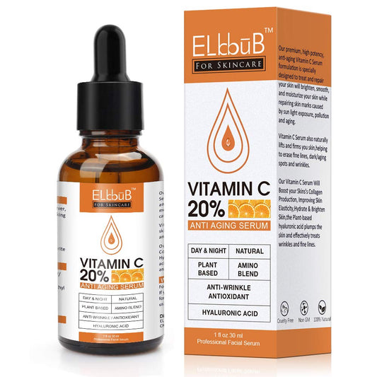 Vitamin C Serum For Face with Hyaluronic Acid, Retinol & Amino Acids - Boost Skin Collagen, Brighten Hydrate & Plump Skin, Anti Aging