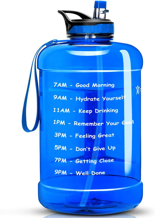 Favofit 1 Gallon Motivational  Water Bottle
