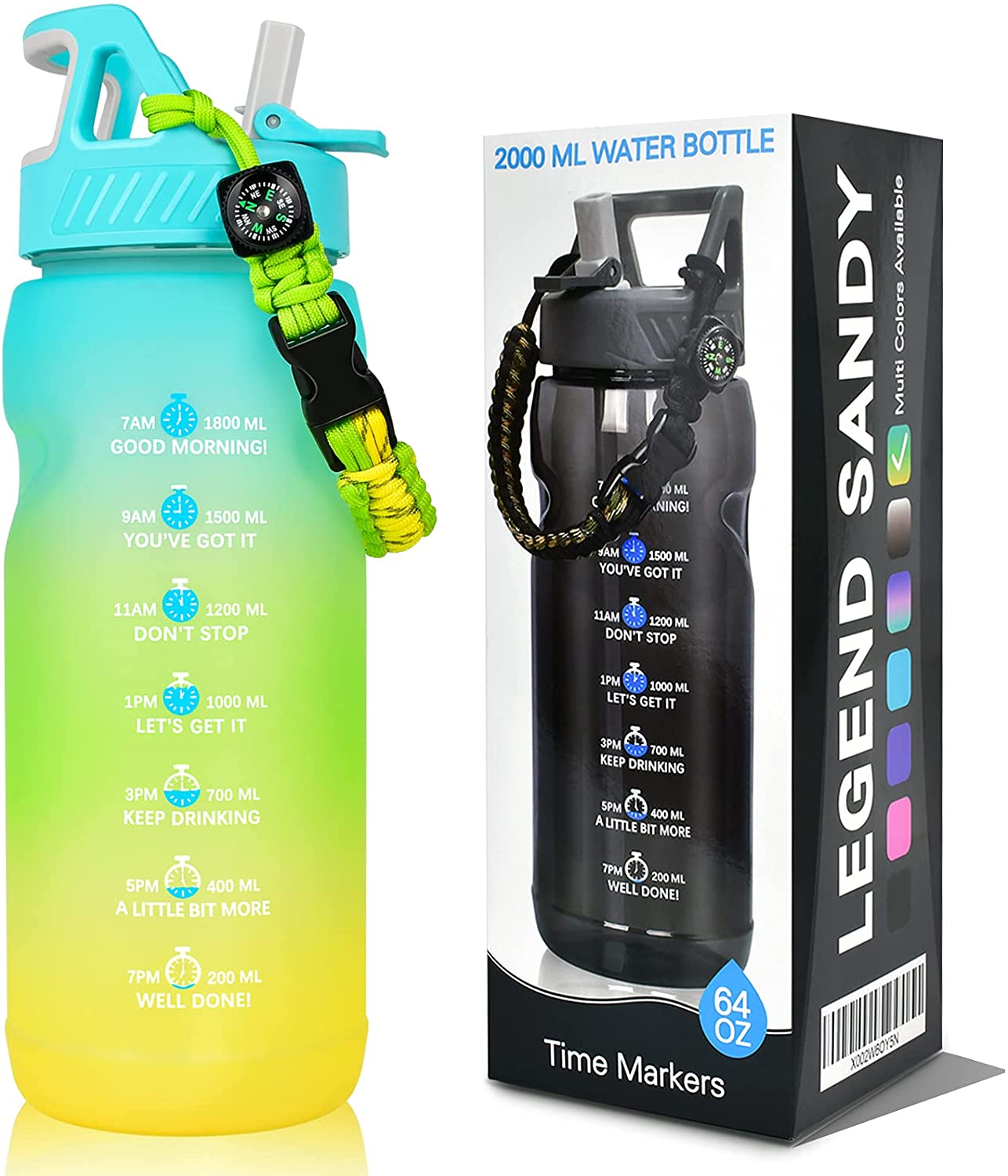 Obsession Big Motivational Half Gallon Water Bottle