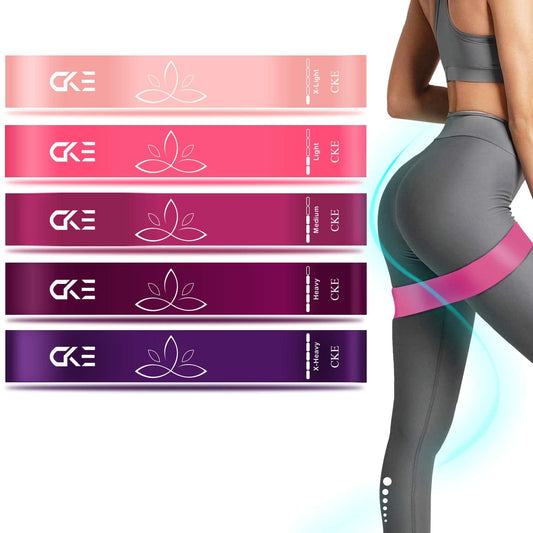 CKE Resistance Loop Bands for Women Butt and Legs Exercise Workout Bands for Strength Physical Therapy Yoga Home Fitness Strength Training Pilates Bands Booty Bands